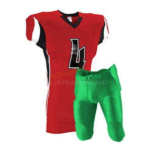 Uniformes de football américain personnalisés impression par sublimation matériel sergé broderie vêtements de sport d'équipe jeunes hommes femmes - Product Image 4