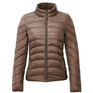 2025 Top Trending Design Thick Puffer Jacket for Women Breathable Fabric Solid Purple Color Plus Size Waterproof Winter Jacket - Product Image 6