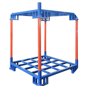Sistema de estante de <span class=keywords><strong>metal</strong></span> de almacenamiento plegable personalizable, pila de palés de acero plegable portátil con estantes de estante de apilamiento de neumáticos Vietnam - Product Image 5