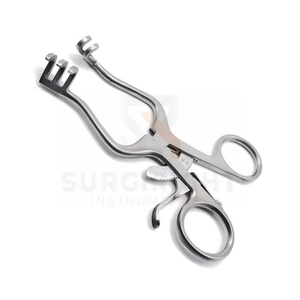 Weitlaner-Écarteur pour crochet de plaie-Écarteurs à dents émoussées-Porte-aiguille chirurgical-Instrument médical par Surgiright Instrument - Product Image 1