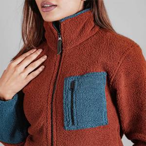 Veste polaire doublée Sherpa-Confortable et durable, idéale pour les sports de plein air, la randonnée et les vêtements décontractés - Product Image 4