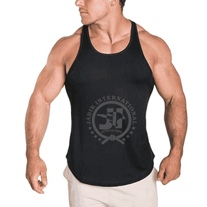 Camiseta sin mangas de algodón con estampado personalizado para hombre, camiseta de entrenamiento informal de secado rápido, camiseta XL de talla grande, muchos colores disponibles, transpirable, venta al por mayor OEM - Product Image 2