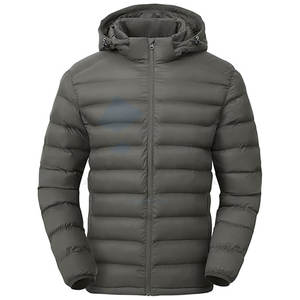 Chaqueta acolchada con capucha resistente al agua OEM para hombre, abrigo de invierno acolchado ligero y cálido con diseño de 4 bolsillos, proveedor a granel de fábrica - Product Image 5