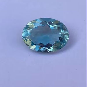 Piedra Suelta de Aguamarina Natural Seleccionada a Mano, Gema de Alta Calidad, Azul Cielo, 7.50x10mm CTS 1.80 para Anillos y Colgantes - Product Image 1