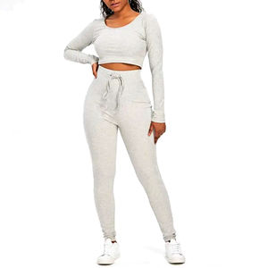 Chándal personalizado de alta calidad para mujer, chándal Hip Hop, chándal sólido con varios bolsillos para invierno, 100% poliéster - Product Image 6