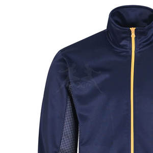 ชุดวอร์มกีฬาพร้อมกางเกงทรงเรียวทำจากผ้าซับเหงื่อแบบมีซิปเต็มผืนโลโก้ออกแบบได้ตามต้องการ - Product Image 4