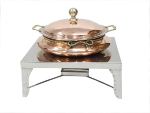 Plat de chauffe-plats en métal de stockage d'aliments chauds avec poignées casserole et buffet chauffe-plats hôtel restaurant article de restauration - Product Image 4