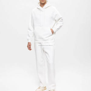 Fournisseur en gros Ensemble de survêtement ample pour homme personnalisé en coton lourd avec sweat-shirt à capuche et pantalon de jogging pour l'entraînement - Product Image 2