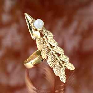 แหวนพลอยมูนสโตนสำหรับสตรีแหวนเงินสเตอร์ลิงทำด้วยมือ925จากผู้ผลิตราคาขายส่ง - Product Image 2