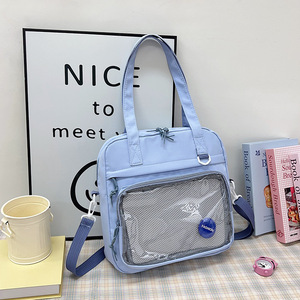 Sacs bandoulière transparents Ita multi-poches style japonais Kawaii pour femmes, avec logo personnalisé OEM ODM, vente en gros, <span class=keywords><strong>sac</strong></span> à bandoulière d'affichage Anime - Product Image 4