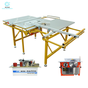 WJ80 portatile tavolo scorrevole sega pannello pieghevole lavorazione del legno senza polvere 220V/110V 4200W motore doppio spinta orizzontale - Product Image 1