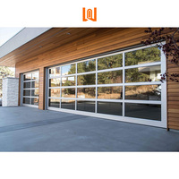 Porte de garage sectionnelle personnalisée 8x7 porte de garage en aluminium enroulable 9x8 porte de garage en verre moderne