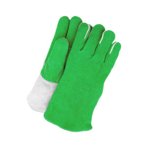 Guantes de seguridad industrial de alta resistencia de calidad superior Guantes de protección de manos lisos de doble Palma de cuero de vaca para soldar - Product Image 4