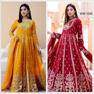 Nouvelle Collection Robe en Georgette Pure et Lourde, Ensemble Pent et Dupatta Entièrement Cousu, Style Moderne Réversible, Salwar Kameez Toutes Saisons - Product Image 6