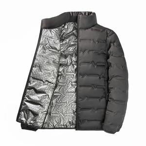 Dernier modèle Veste matelassée décontractée élégante pour homme Streetwear en toile brodée à manches longues de haute qualité pour l'hiver - Product Image 2