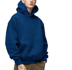 Sudadera con capucha de punto con estampado de algodón 100% ecológica, ropa de calle unisex, diseño personalizado y fabricación OEM - Product Image 2