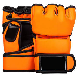 Guantes MMA de medio Dedo de alta calidad Nuevo diseño con logotipo personalizado Material de cuero Servicio OEM - Product Image 1