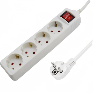 Regulador/Extensor de 4 Tomas con Interruptor 16A/250V 3680W Longitud 1.5/3/5m Blanco Don Feliz Hecho en China - Product Image 3