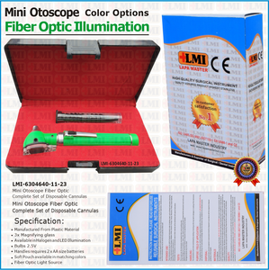 Otoscopio de Fibra Óptica Verde de Alta Calidad, el Mejor Material, Instrumento de Inspección de Oídos para Médicos - Product Image 6