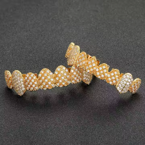 Parrillas de diamantes de moissanita de plata 925 de alta calidad personalizadas, accesorio de moda para hombres, regalo de joyería de dientes de Hip Hop para hombres - Product Image 4