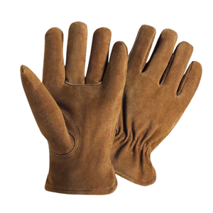 Guantes de Conducción de Invierno de Cuero Marrón Dividido, Forro de Lana en el Pulgar, Transpirables, Ecológicos, Cálidos, Duraderos, Flexibles y Cómodos - Product Image 5
