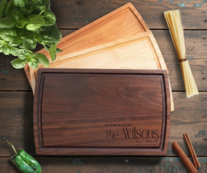 Planche à découper en bois dur de luxe, robuste, écologique et sûre pour la viande et les légumes, forme rectangulaire personnalisable pour la maison - Product Image 5