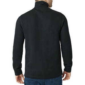 Sweat à capuche écologique pour hommes de qualité supérieure Pull en polaire à demi-fermeture éclair et chemises à fermeture éclair quart pour la saison d'automne - Product Image 5