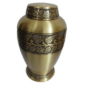 Handcrafted Modern Metal Urns for Ashes Artistic <b>Memorial</b> Cremation Containers with Unique Designs and Engravable Surface - Product Image 3