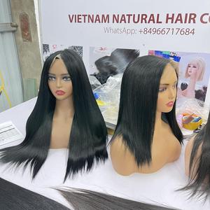 Cheveux de qualité supérieure 13x6 13x4 perruque frontale en dentelle HD transparente meilleure vente cheveux humains droits avec devant en dentelle - Product Image 3