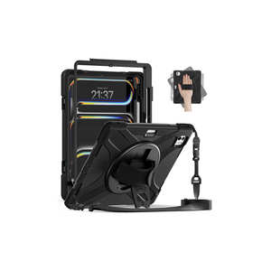 Netzy Defender 2024 Luxury Shockproof Rugged Back Cover for iPad Pro 13 TPU and Leather Silicone Case <b>11</b> <b>Inches</b> for Kids - Product Image 3