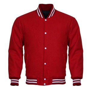 Vestes d'université de baseball vintage pour hommes avec écusson brodé en chenille Doublure en laine à col montant avec logo personnalisé - Product Image 1