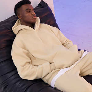 Sweat à capuche décontracté de haute qualité en éponge française pour hommes, capuche surdimensionnée, fermeture éclair, impression personnalisée en tissu 3D avec logo pour l'hiver - Product Image 3