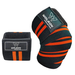 Enveloppe de genou à logo personnalisé extra robuste nouveau style de soutien d'haltérophilie avec compression pour la dynamophilie - Product Image 5