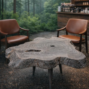 Mesa de Centro de Madera Maciza Ecológica Hecha a Mano, Muebles Modernos para Sala de Estar - Product Image 1