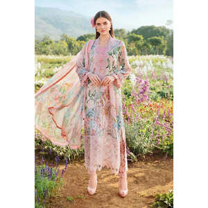 Colección Eid 2025 de Maria B, MPT-2502-A-TC-1189, Blusa de Chifón, Colección Primavera/Verano - Product Image 1