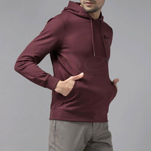 Best Sale <b>Men</b> <b>Hoodies</b> Customized Design for Winter Use OEM Service <b>Plain</b> Dyed Polyester/Cotton Quick Dry Breathable 260g - Product Image 4