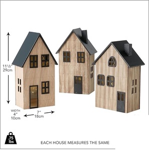 Juego de 3 farolillos navideños hermosos y exigentes, decoración para fiestas navideñas festivas y otras ocasiones, gran idea de regalo - Product Image 3