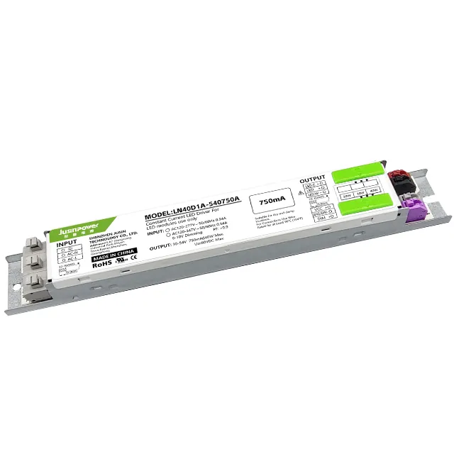 5 Jahre Garantie IP20 Übereinstimmung mit cUL FCC 40 W Slim LED-Stromversorgung 0-10 V Dimming-LED-Laufter