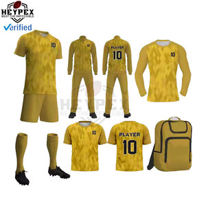 Chaquetas de camiseta de fútbol transpirables ligeras para hombre, chándales personalizados con impresión de logotipo de equipo, servicio OEM para uniformes de fútbol - Product Image 2