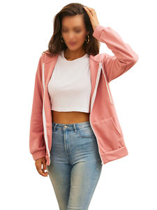 Vente en gros vêtements OEM logo imprimé sur mesure sweat à capuche en coton doux uni en vrac fermeture éclair vers le haut 2025 marque privée coupe ajustée survêtement pour hommes - Product Image 2