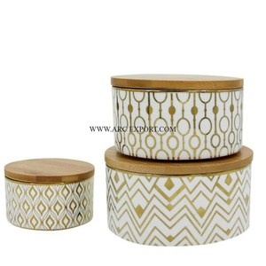 Décoration de table en cuivre poli martelé Récipients pour la maison et la cuisine avec des pots en cuivre de différentes tailles de qualité exclusive - Product Image 2