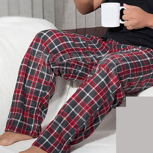 Pantalones de franela de algodón 100% de la mejor calidad para hombre, tamaño personalizado, cintura media, estilo informal, recto para uso al aire libre, diseños OEM - Product Image 4