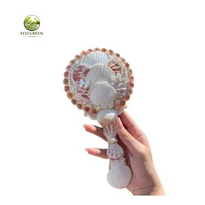 Fashion Handmade Seashell <b>Vanity</b> <b>Mirror</b> Natural Pearl Decorative <b>Mirror</b> Beach Coastal Home Decoration Gift Wholesale OEM - Product Image 4