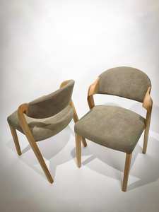 Cojín para asiento de silla de comedor de diseño escandinavo de madera maciza de teca, Color personalizado ecológico para uso en interiores/exteriores, hogar, Hotel - Product Image 2