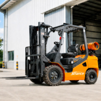 Chariot élévateur contrepoids GPL 2.0 T, 2.5 T, 3.0 T, 3.5 T pour entrepôt, usine, logistique intérieure et extérieure