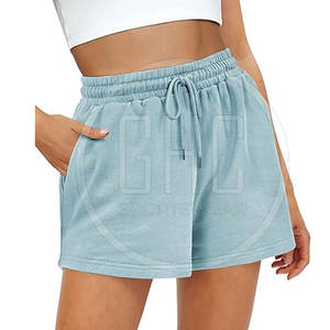<b>Loose</b> Plain Casual Wear <b>Women's</b> Sweat <b>Shorts</b> Made In Pakistan Best Quality Sweat <b>Shorts</b> For Adults - Product Image 1
