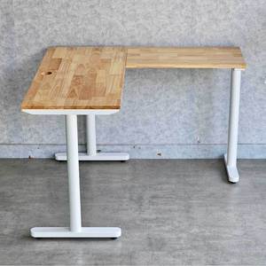 Escritorio Esquinero en Forma de L de Madera de Caucho con Patas de Hierro 120x110cm Sistema TIO HBTO021 - Product Image 6
