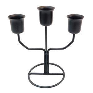 Candelabro de 3 brazos de Metal con acabado dorado, candelabro decorativo, centro de mesa de lujo para boda, evento, fiesta, mesa de comedor, decoración del hogar - Product Image 5