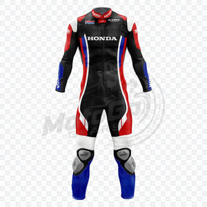 Zonda Marc Marquez CBR combinaison de course en cuir véritable de qualité supérieure 1Pc combinaison piste/équitation motard peau de vache/kangourou MotoCP Traje CE - Product Image 1