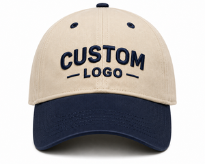 Casquette de baseball personnalisée avec logo, bicolore, brodée, à fermeture snapback, ajustable, pour équipe sportive - Product Image 1